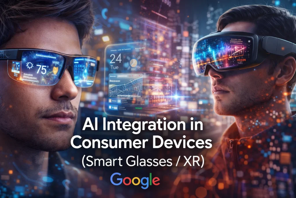 AI integration in consumer devices (smart glasses/XR)