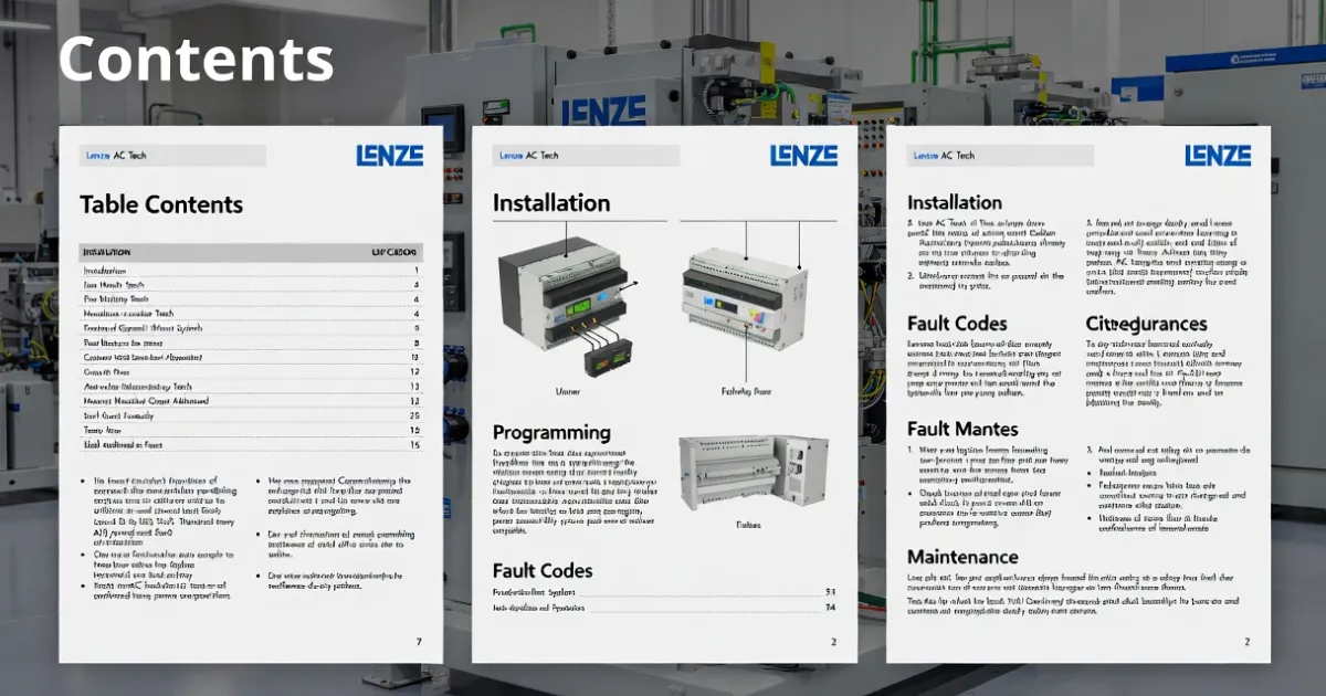 lenze ac tech manual