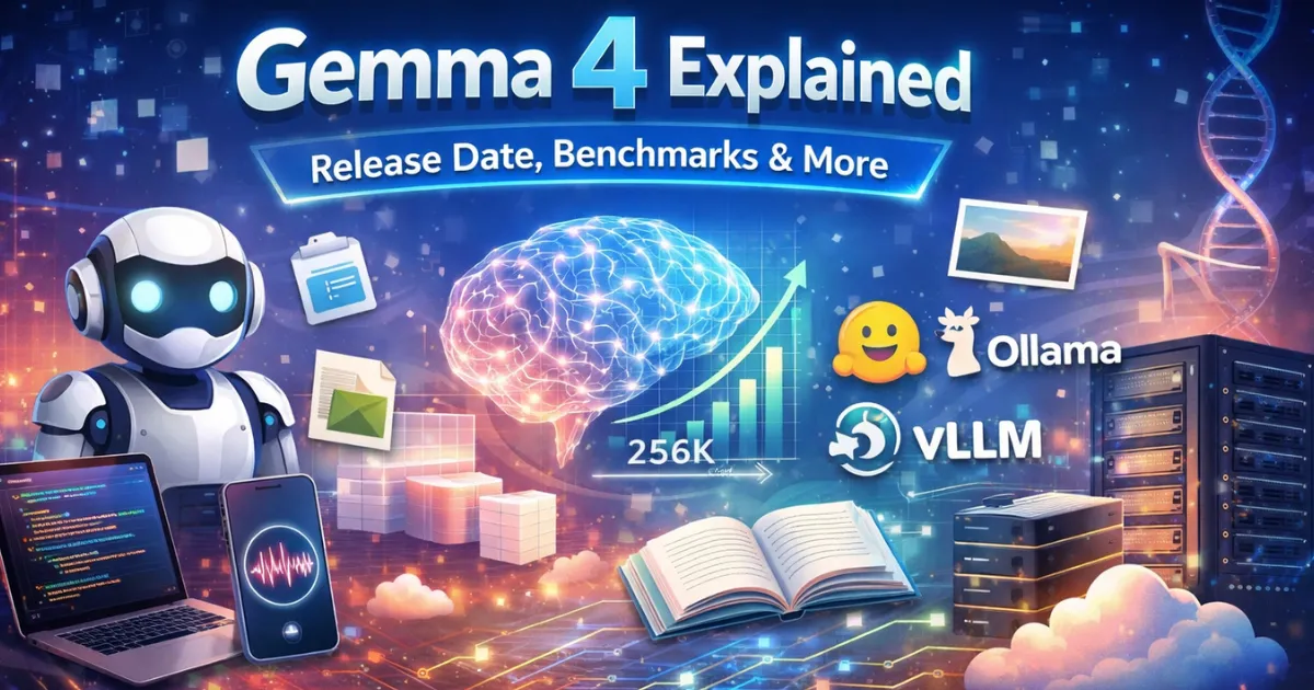 Gemma 4 Explained: Release, Benchmarks, Ollama, vLLM & More