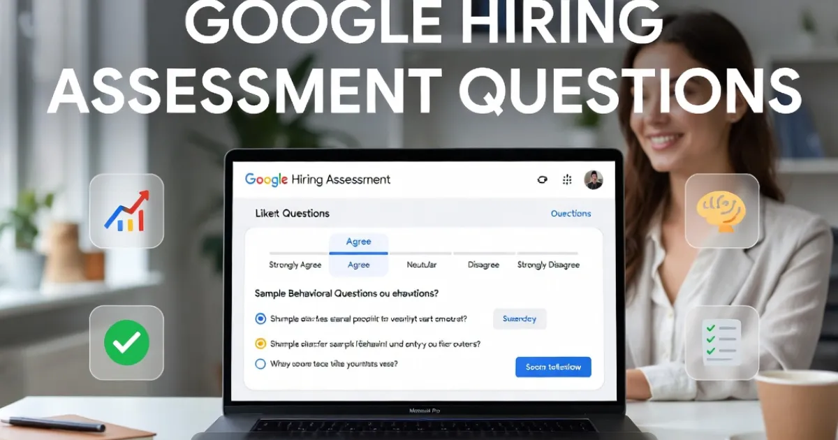 Google Hiring Assessment Questions: 2025 Guide to Pass with Answers