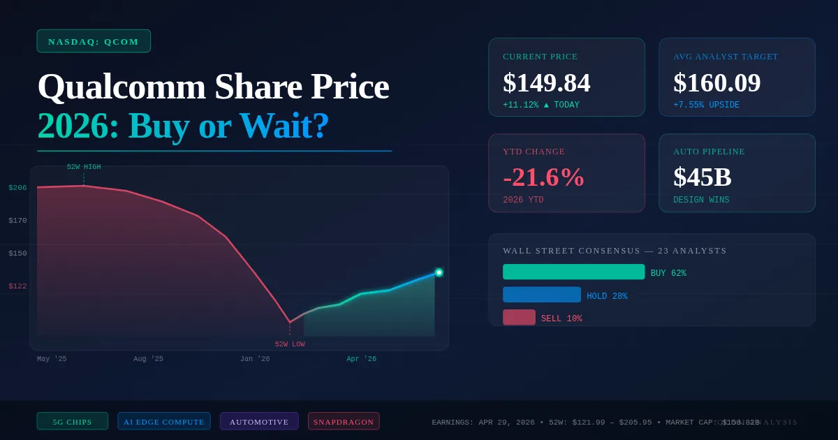 Qualcomm Share Price in 2026: Is This the Buy Opportunity of the Year?