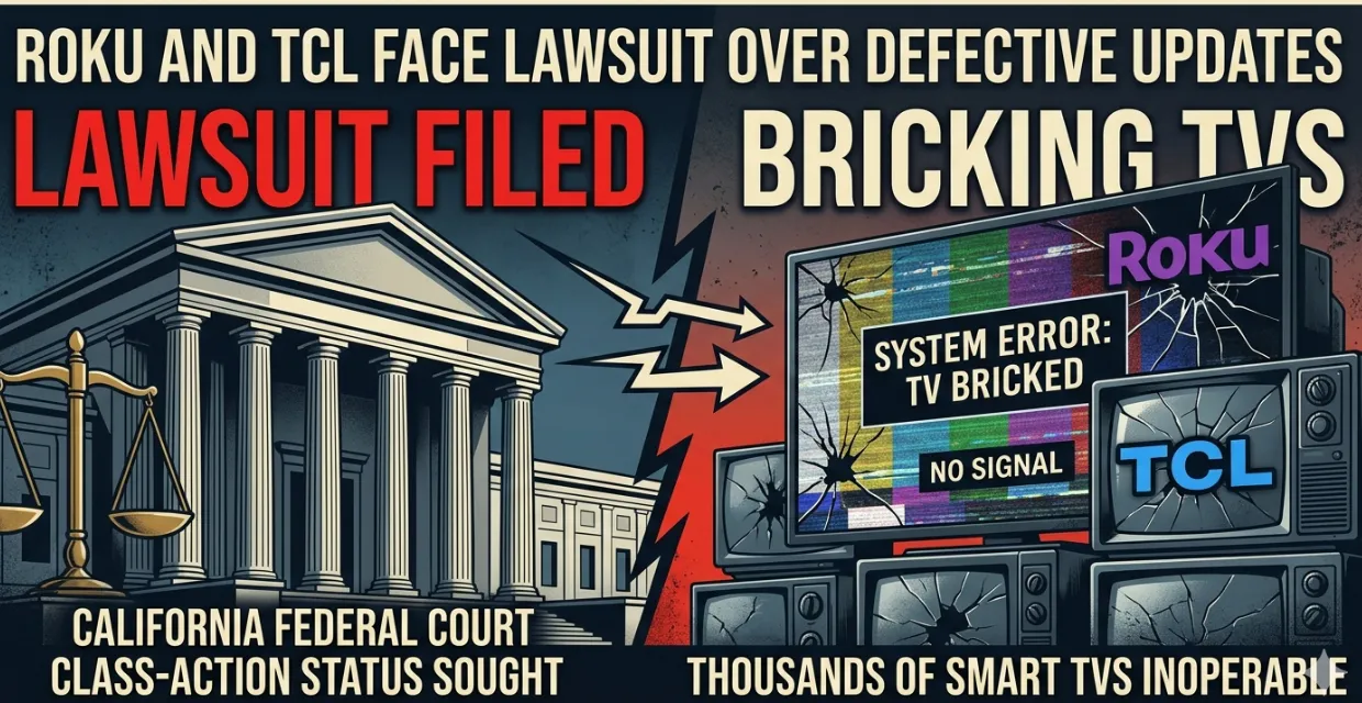 roku and tcl face lawsuit over defective updates bricking tvs